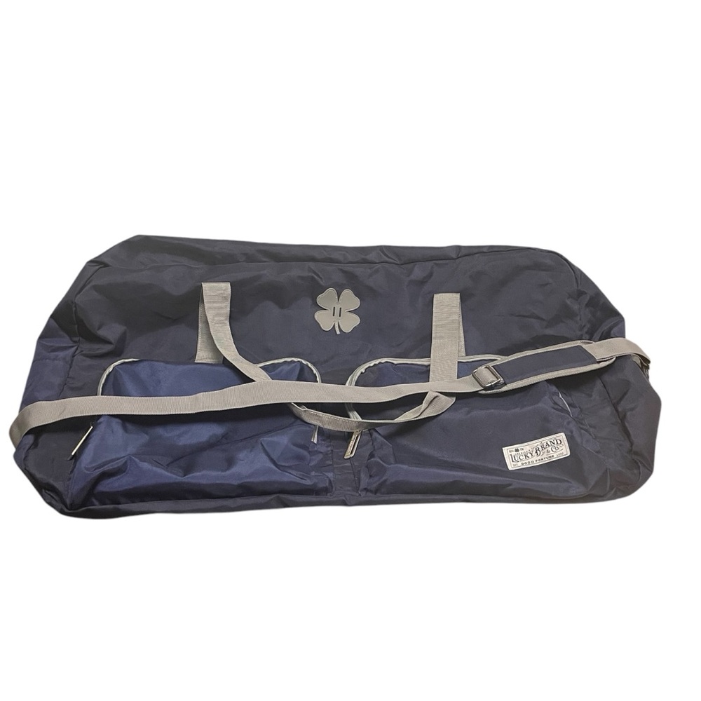 Lucky Brand XL Navy Travel Duffel Bag 65 L EUC